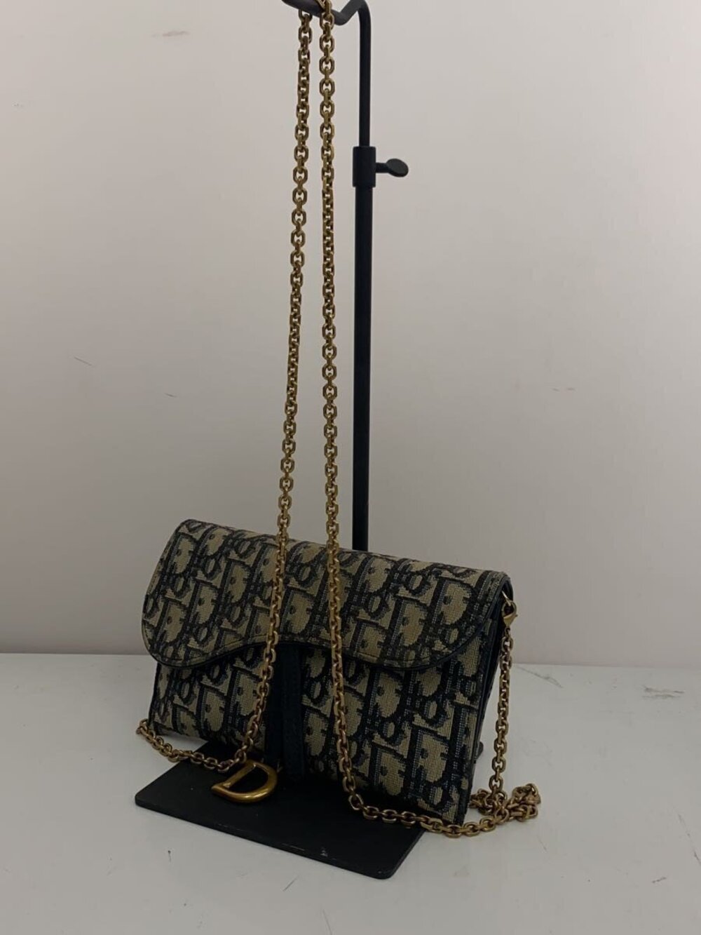 Dior Shoulder All Beige over Bag Canvas Christian Tan